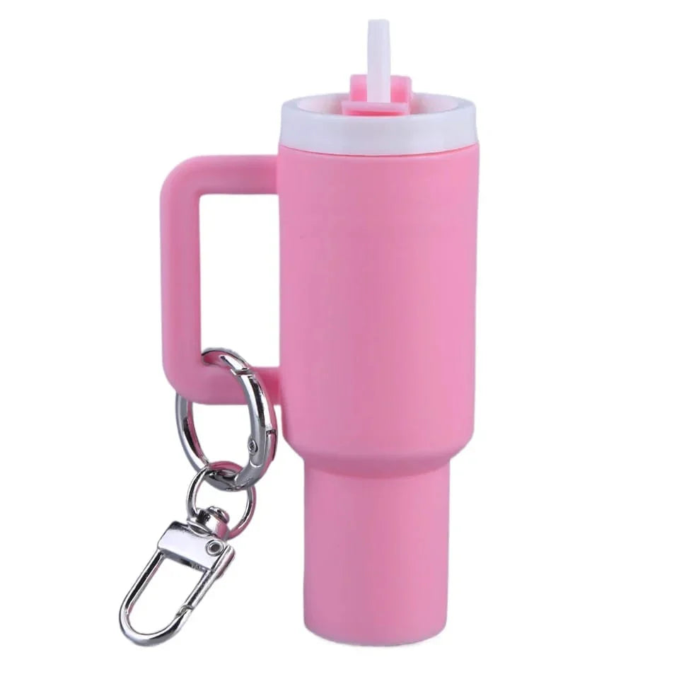 New Mini Stanley Keychain – Colorful Mini Tumbler Keychain for Handbags, Backpacks & Gifts