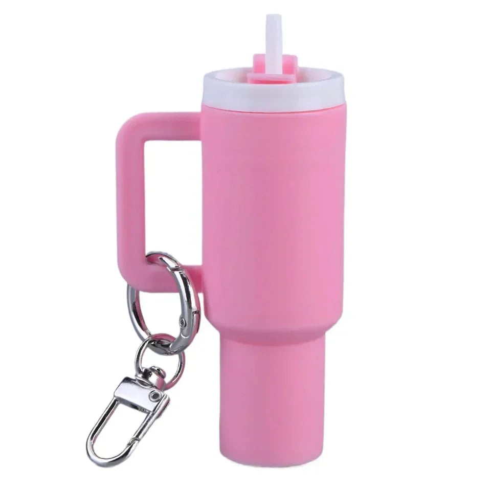New Mini Stanley Keychain – Colorful Mini Tumbler Keychain for Handbags, Backpacks & Gifts