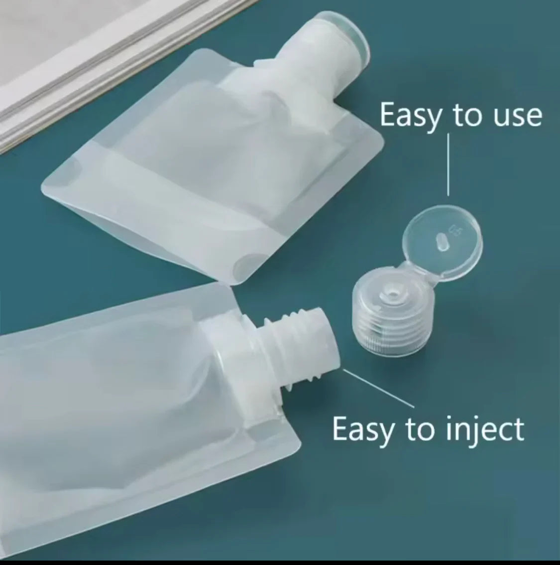 Transparent Travel Pouch – Leakproof Refillable Cosmetic & Toiletry Bag for Travel Essentials