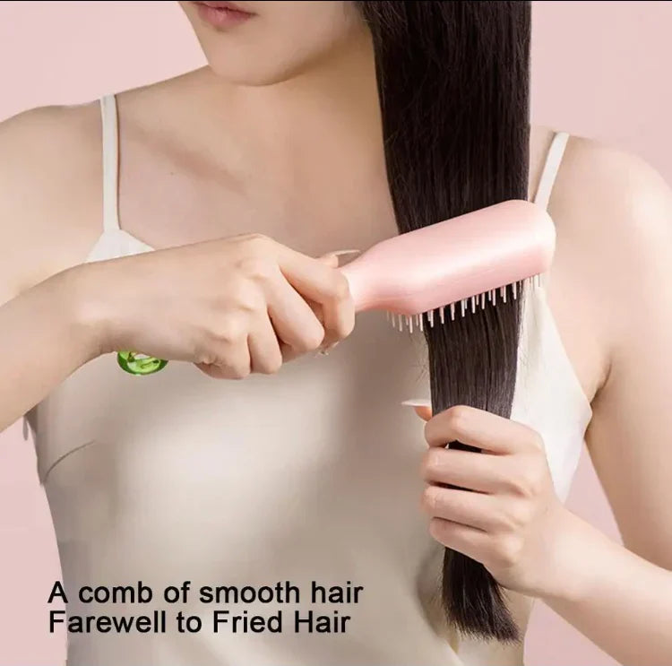 Magic Self Cleaning Hair Comb Brush – Tangle-Free Detangler