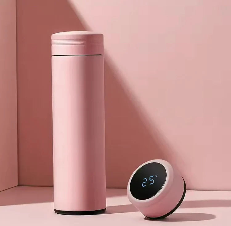 500ML Smart Water Bottle with LED Temperature Display – Stainless Steel Vacuum Insulated Thermos Flask for Hot & Cold Drinks in Pakistan
