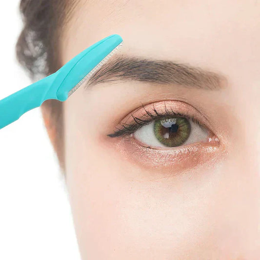 Pack of 3 Eyebrow Trimmer Safety Razor – Face Shaver Blades for Women