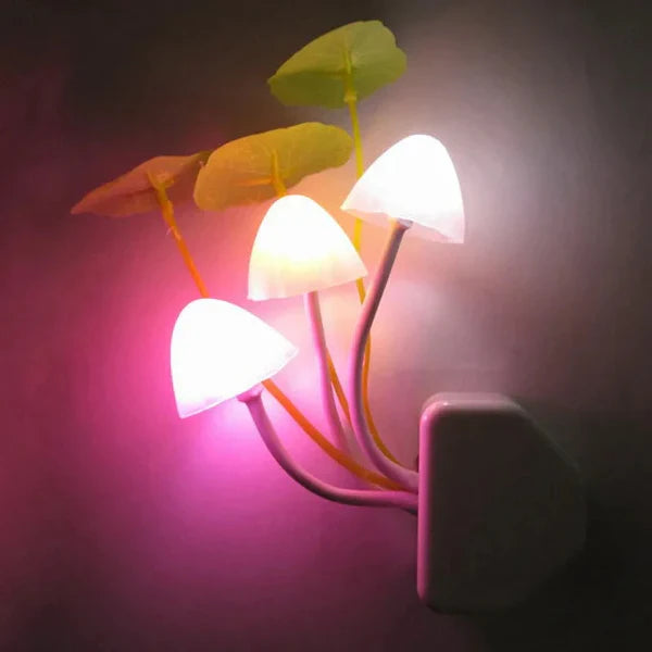 LED Mushroom Night Light – Automatic Sensor Control – Energy Efficient