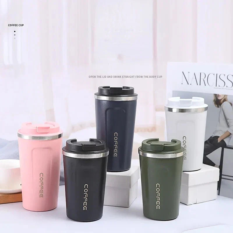 Premium Portable 510ML Travel Coffee Mug – Insulated Hot & Cold Stainless Steel Tumbler