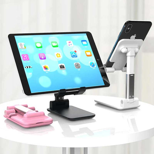 Foldable & Adjustable Mobile Holder Stand – Ideal for Desk & Bedside Use