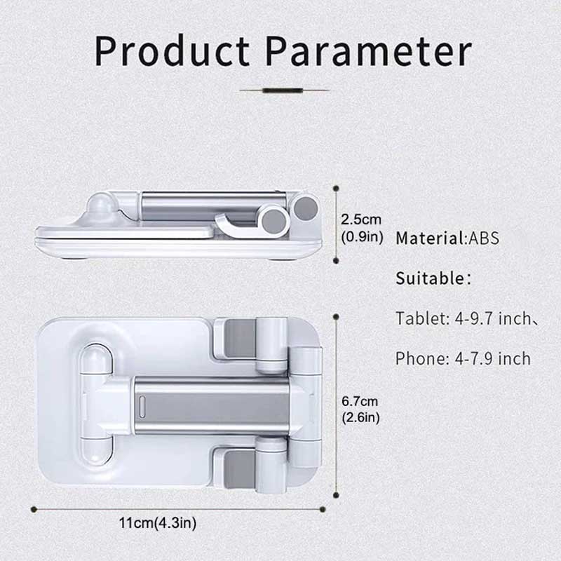 Foldable & Adjustable Mobile Holder Stand – Ideal for Desk & Bedside Use
