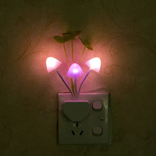 LED Mushroom Night Light – Automatic Sensor Control – Energy Efficient