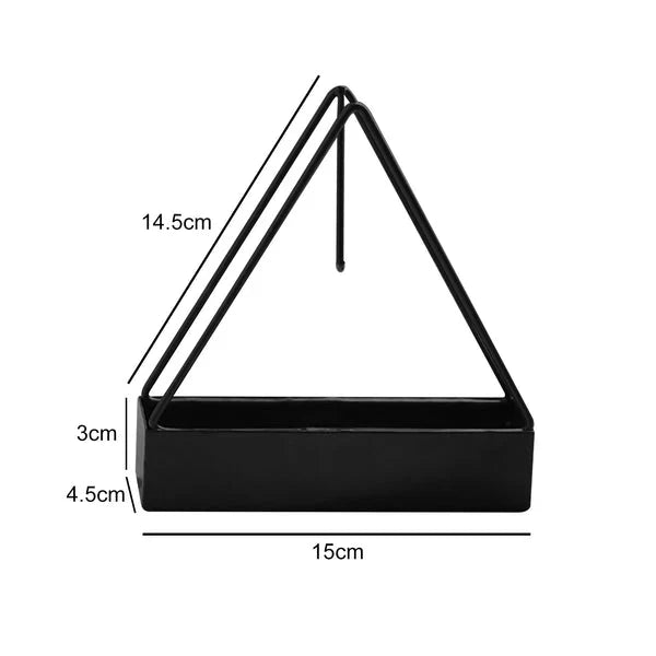 Triangular Wrought Iron Mosquito Coil Holder Stand | Safe & Stylish Design
