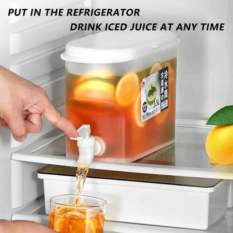3.5L Beverage & Juice Dispenser – Large Capacity Cold Drink Container with Tap