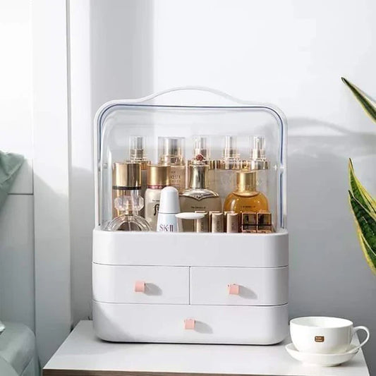 3-Drawer Cosmetic Box – Acrylic Makeup Organizer & Vanity Storage3-Drawer Cosmetic Box – Acrylic Makeup Organizer & Vanity Storage