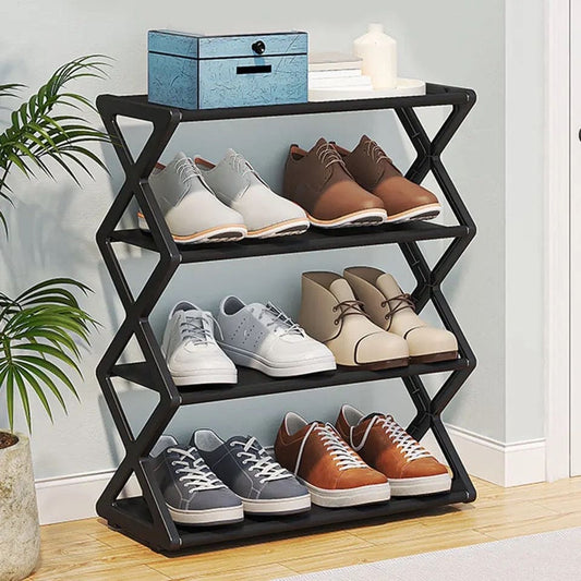 4-tier modern shoe rack for home storage in Pakistan