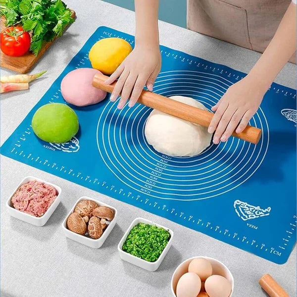 Silicone Measuring Roti Mat – Non-Stick Dough Rolling & Baking Sheet