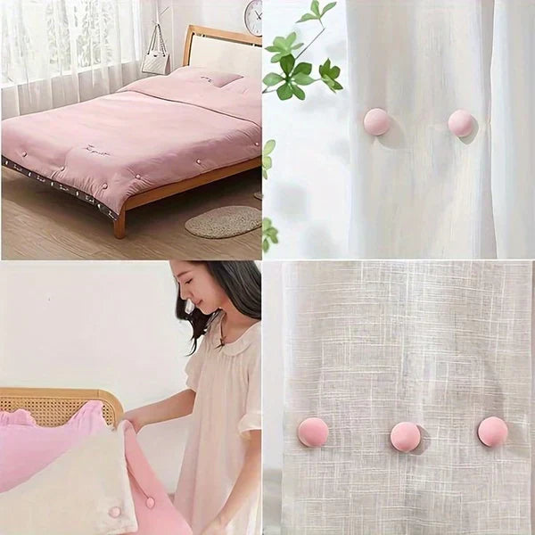 Pack of 4 Bedsheet Quilt Clips – Anti-Slip Grippers for Bed Covers & Duvets