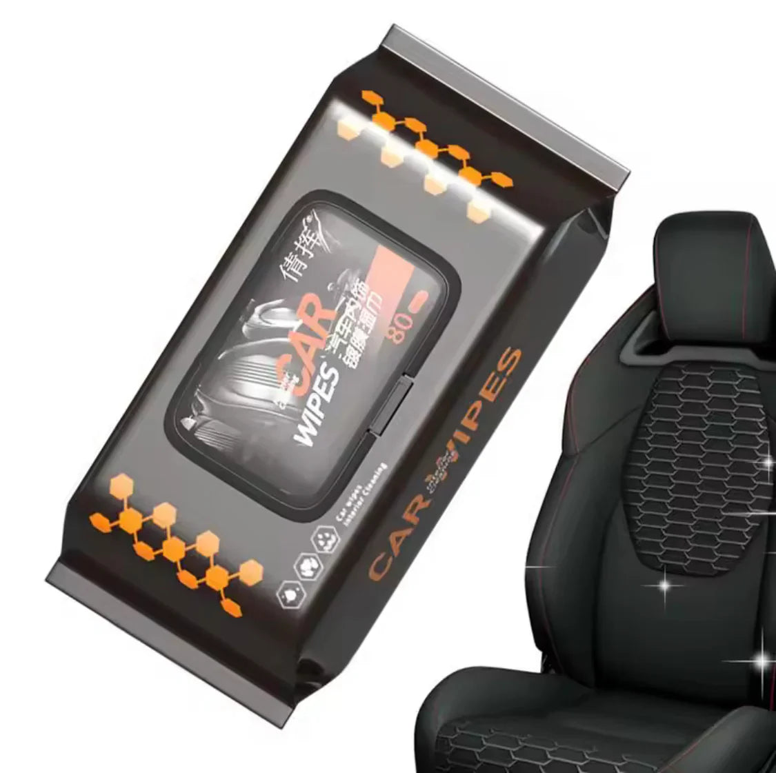 Premium 80pcs Dashboard Car Wipes, Dust Removal Vehicle Interior Cleaning Tissues