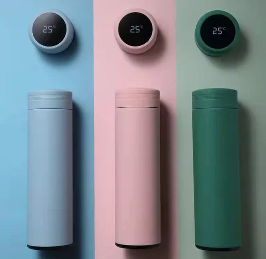 500ML smart water bottle with LED temperature display in Pakistan