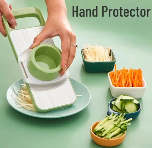 5 in 1 Stainless Steel Vegetable Cutter & Slicer in Pakistan