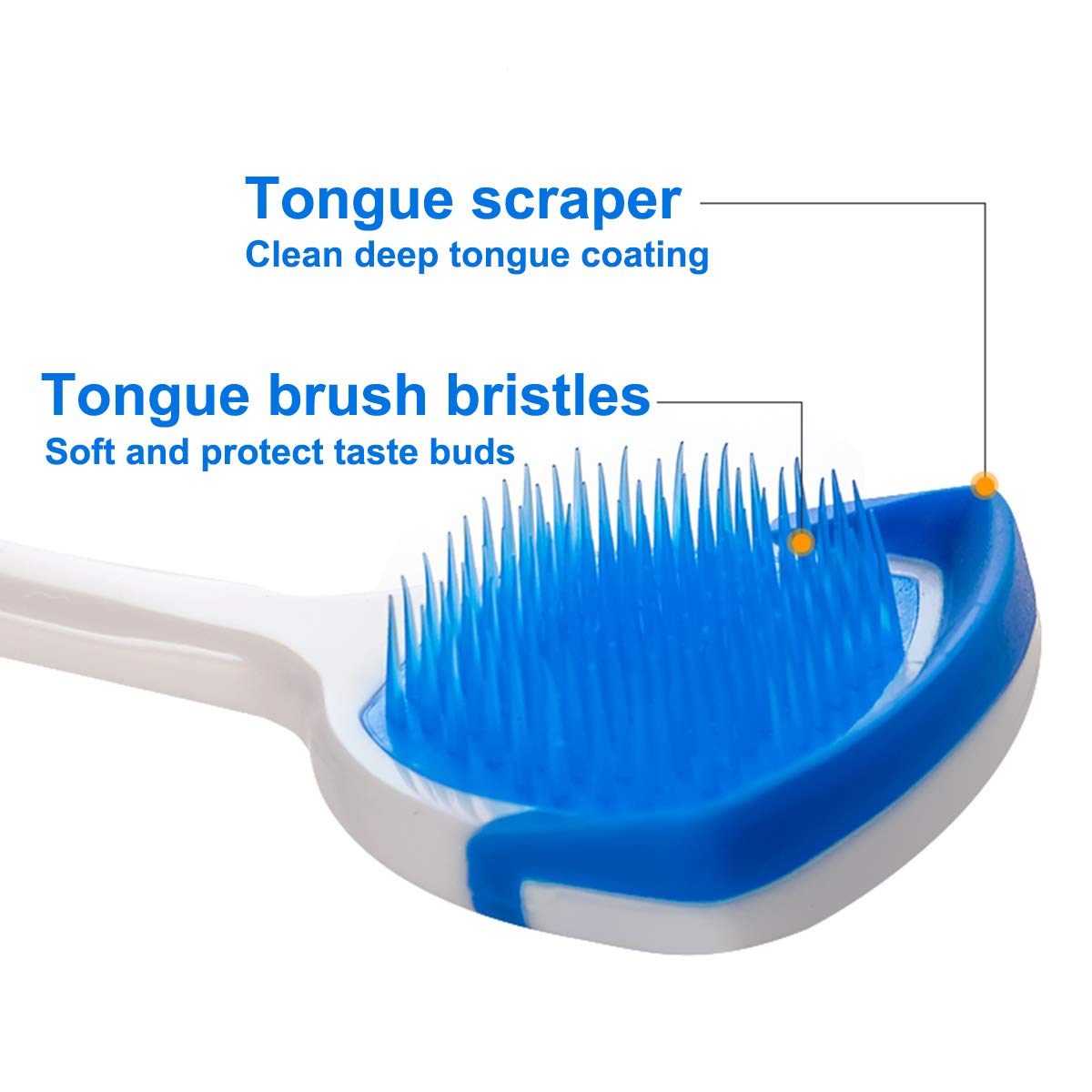 Premium Silicone Tongue Scraper – Oral Care Tongue Cleaner Brush for Adults | Bad Breath & Coating Removal Tool in Pakistan
