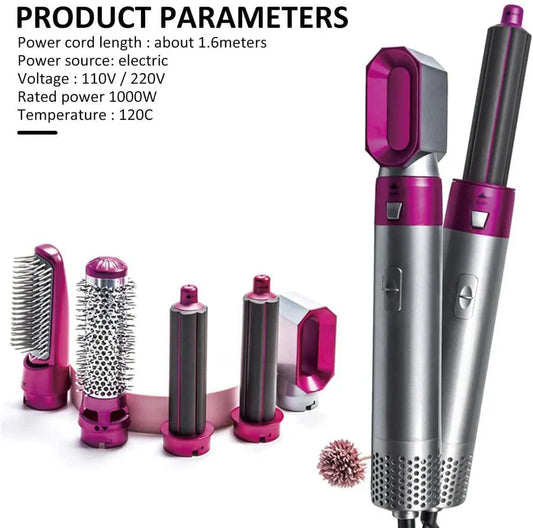 Premium 5-in-1 Multifunctional Hair Dryer Styling Kit – Professional Hot Air Brush & Volumizer