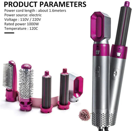 Premium 5-in-1 Multifunctional Hair Dryer Styling Kit – Professional Hot Air Brush & Volumizer