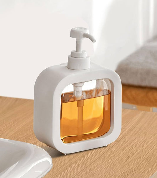 Large Capacity Press Clear Liquid Soap Dispenser Bottle – Refillable & Leak-Proof