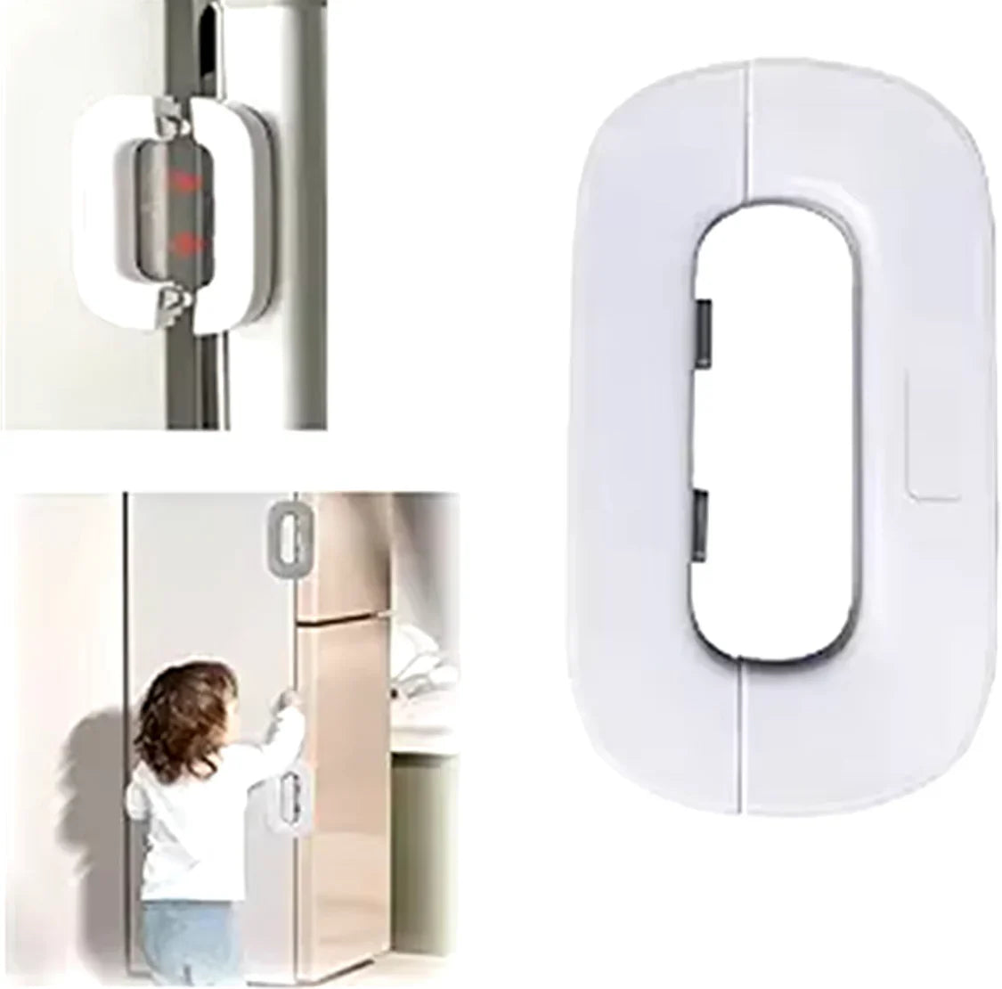 Multifunctional Fridge Door Lock – Child Safety & Anti-Theft Protection