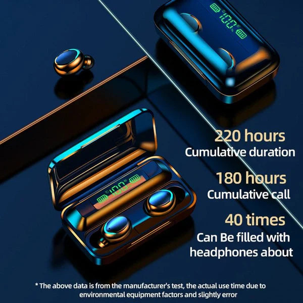 Highest Quality - F9-5 Bluetooth Earphones Wireless Stereo Earbuds with Touch Control