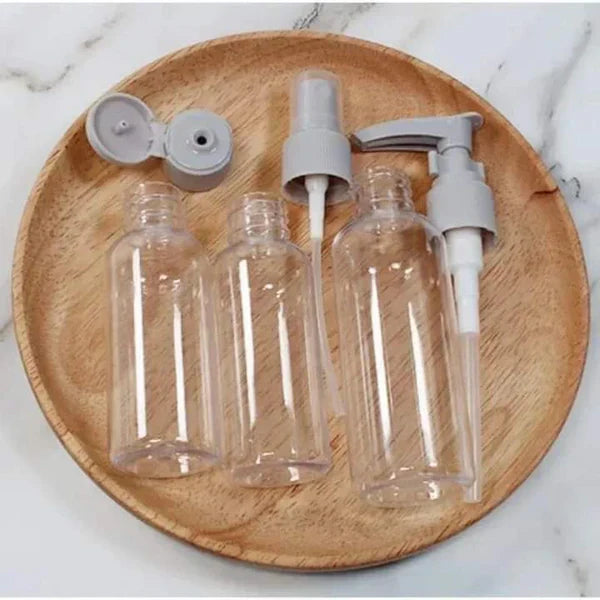 4-Piece Travel Bottle Set – Leakproof Toiletry Containers for Travel & Storage
