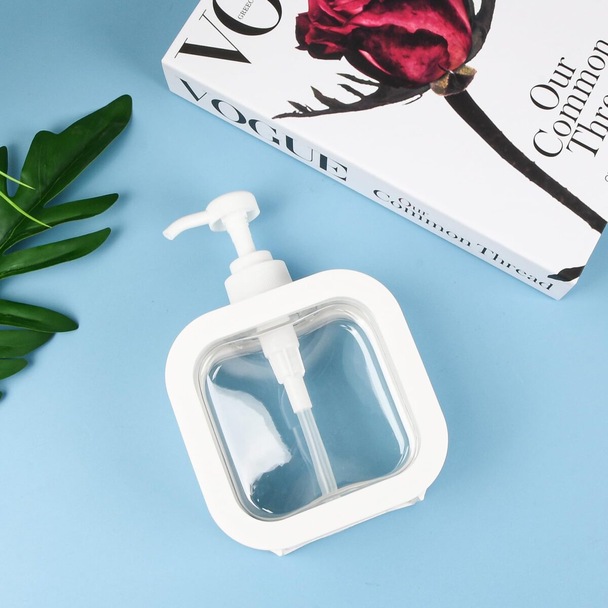 Large Capacity Press Clear Liquid Soap Dispenser Bottle – Refillable & Leak-Proof