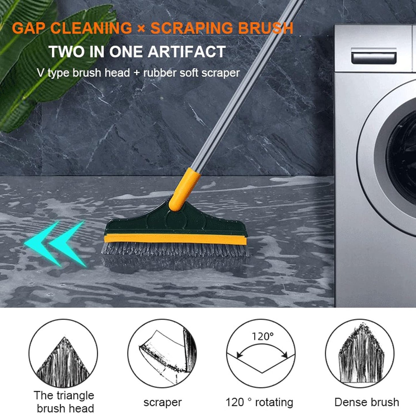 2-in-1 Brush Viper – Powerful Bathroom & Washroom Cleaning Tool