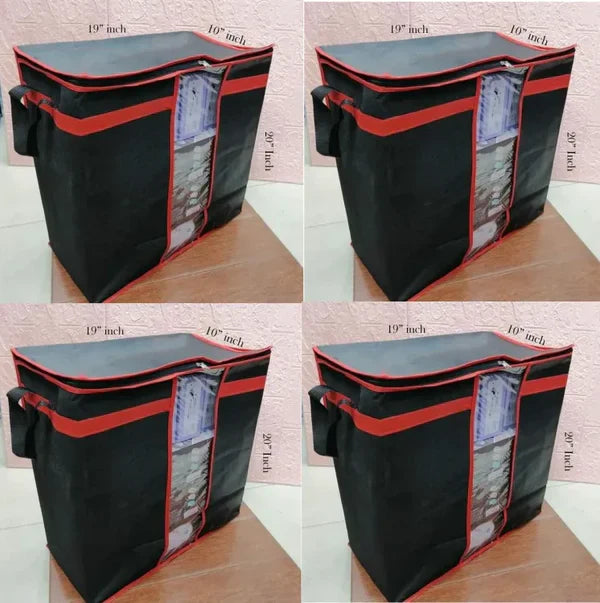 Multipurpose Storage Bags (Black) – Improved Quality & Durable Design