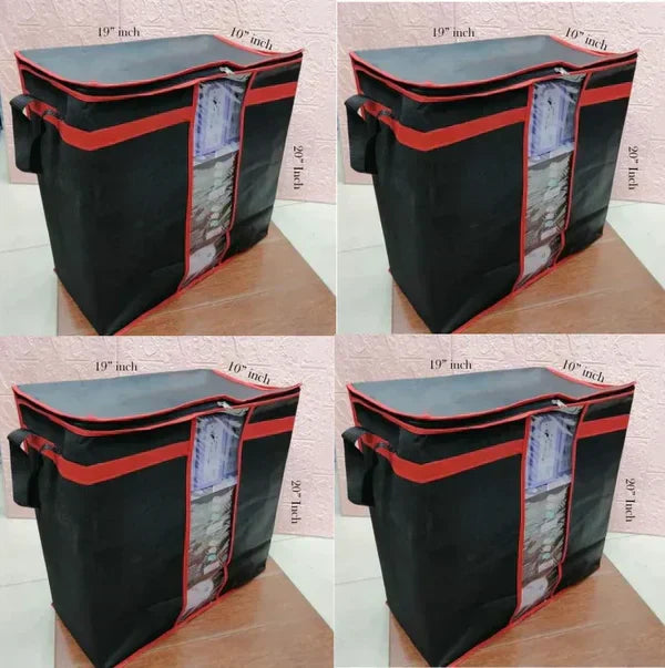 Multipurpose Storage Bags (Black) – Improved Quality & Durable Design
