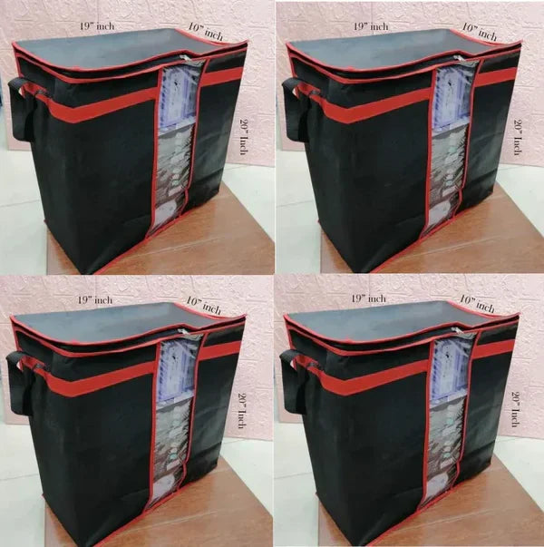 Multipurpose Storage Bags (Black) – Improved Quality & Durable Design