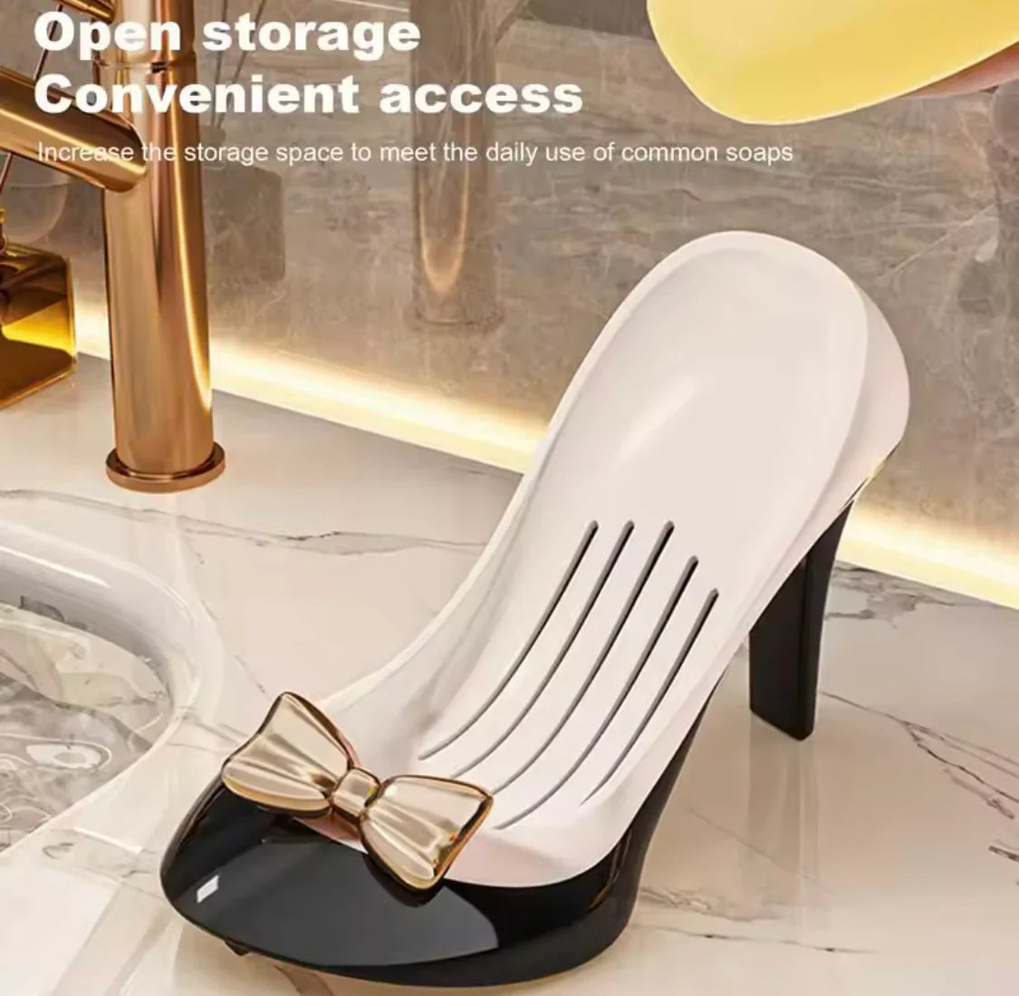 Stylish High Heel & Sandal Soap Holder – Decorative Bathroom Accessory