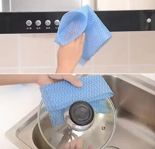 Reusable & Washable Tissue Towel – Eco-Friendly Cleaning Wipes (Pack of 50)