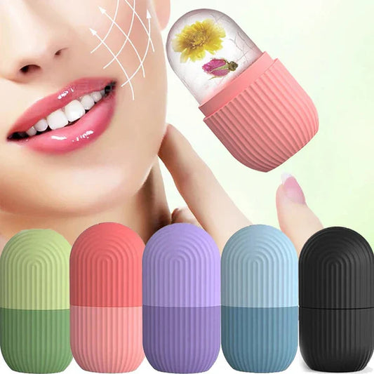 Silicone Ice Cube Face Roller – Reusable Beauty Ice Mold for Skin Care