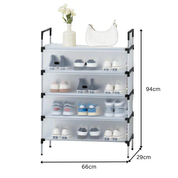 Premium 5-Layer Large Capacity Shoe Organizer – Dustproof Household Shoe Rack & Cabinet Storage Shelf