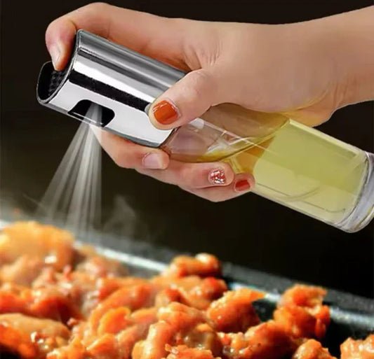 100ml Glass Oil Spray Bottle – Refillable Kitchen Mister for Cooking & BBQ