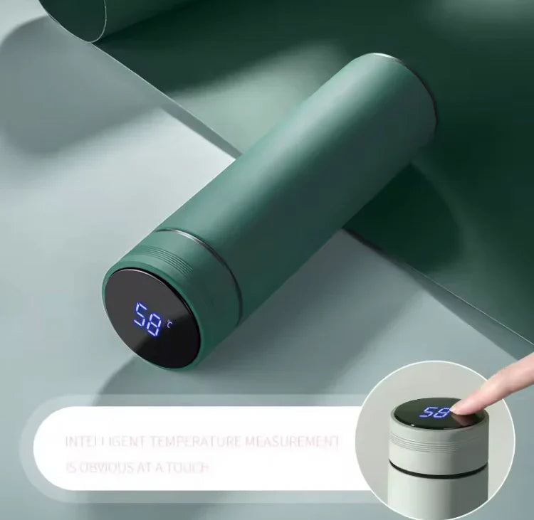 500ML Smart Water Bottle with LED Temperature Display – Stainless Steel Vacuum Insulated Thermos Flask for Hot & Cold Drinks in Pakistan