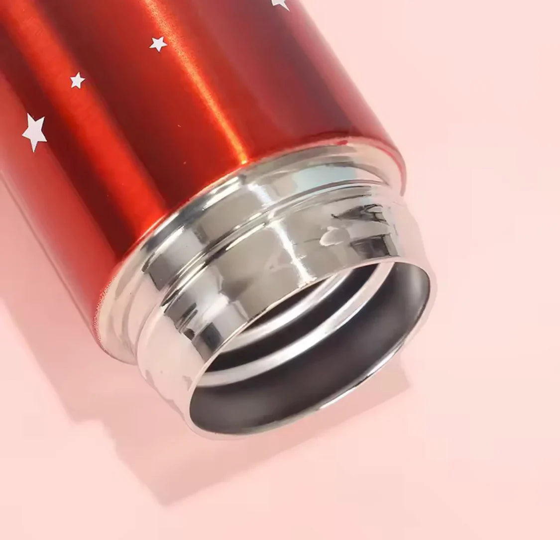 500ml Star Print Thermos Water Bottle – Smart LED Temperature Display, Vacuum Insulated Stainless Steel Flask in Pakistan