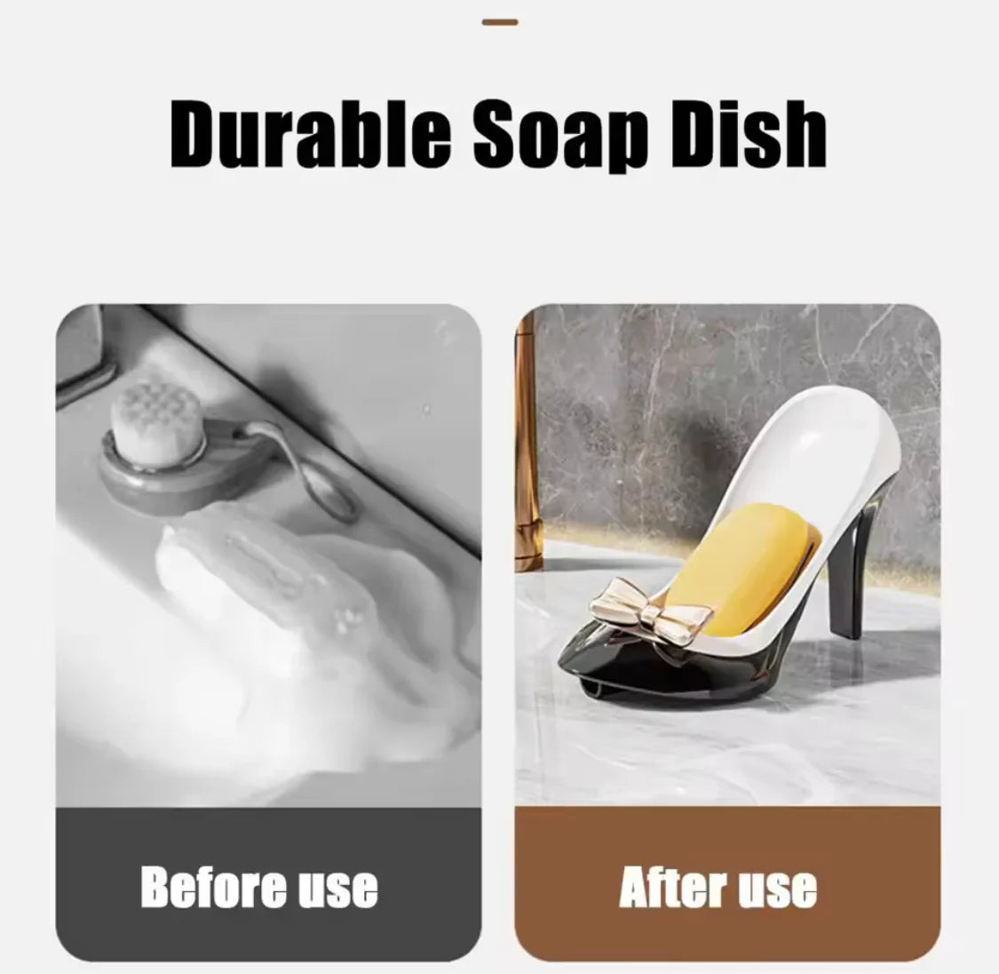 Stylish High Heel & Sandal Soap Holder – Decorative Bathroom Accessory