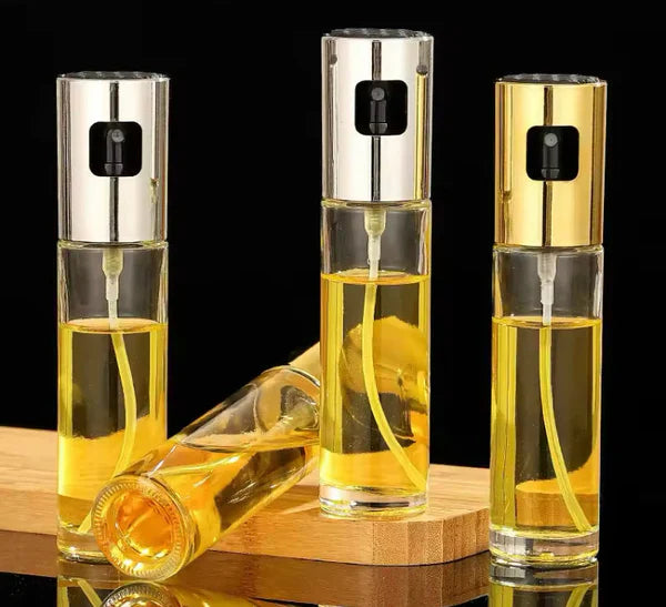 100ml Glass Oil Spray Bottle – Refillable Kitchen Mister for Cooking & BBQ