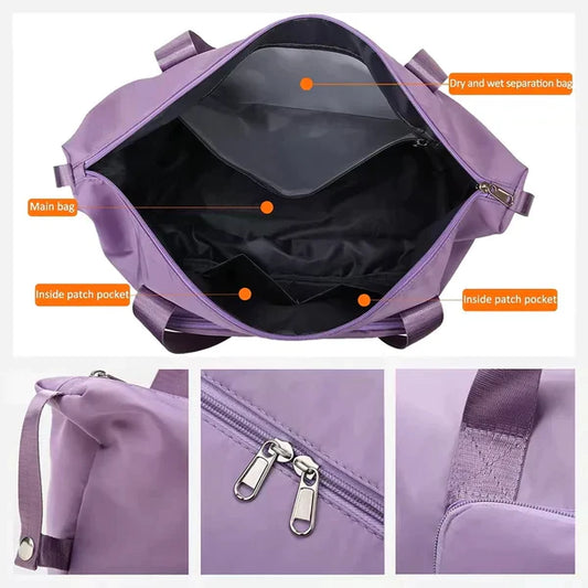 Foldable Large Capacity Travelling Bag – Lightweight & Space-Saving Travel Essential