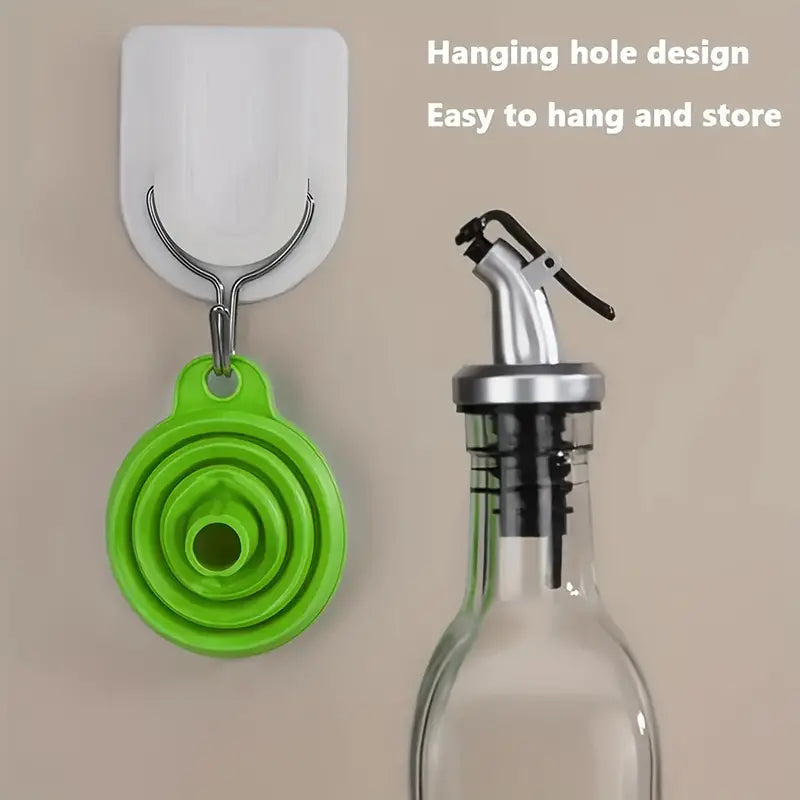 Flexible Silicone Foldable Kitchen Funnel – Space-Saving & Easy Pouring