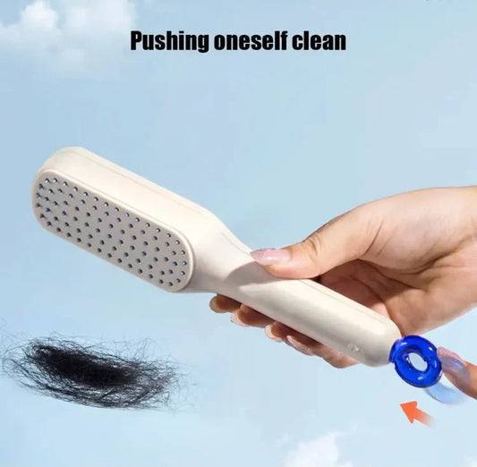 Magic Self Cleaning Hair Comb Brush – Tangle-Free Detangler