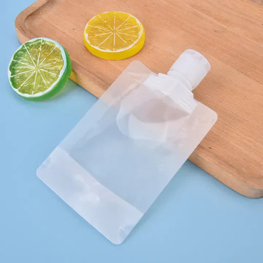 Transparent Travel Pouch – Leakproof Refillable Cosmetic & Toiletry Bag for Travel Essentials
