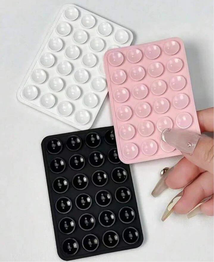 Premium Silicone Suction Cup Phone Holder β Anti-Fall Suction Pad for Mobile Phones & Tables