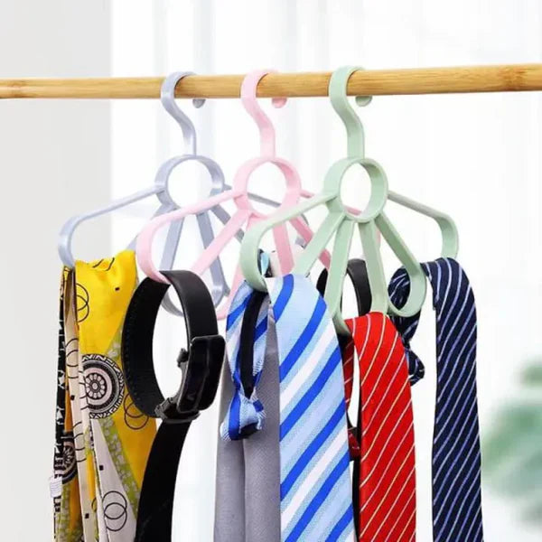 Flower Shaped Hijab & Scarf Organizer with 5 Rings