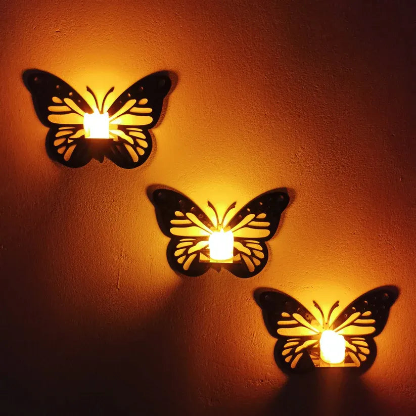 Butterfly Wooden Shelf – Decorative Wall Mounted Organizer (6x8")