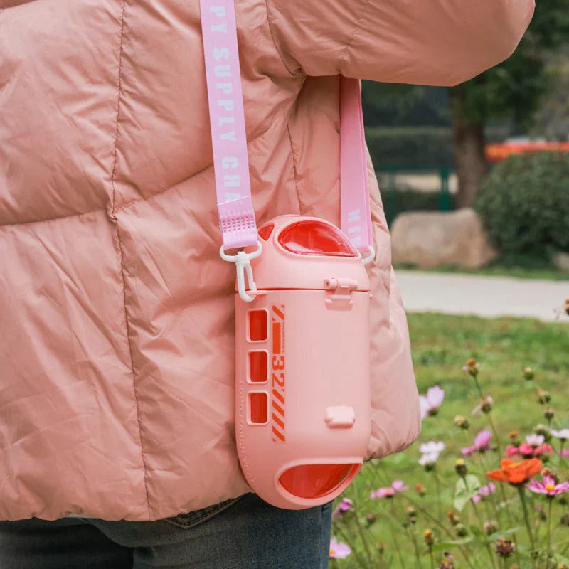 Cute Train Shape Travel Water Bottle – Leakproof & Kid-Friendly Design