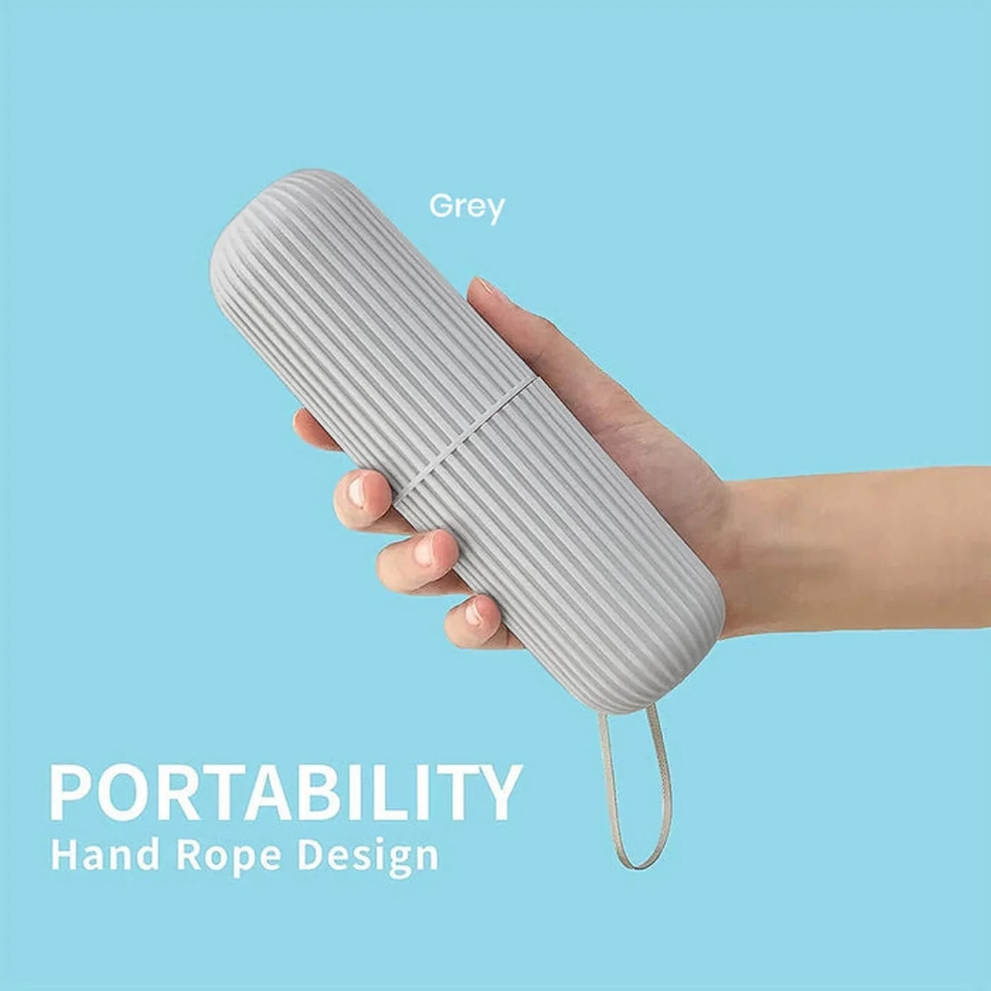 Travel Toothpaste & Toothbrush Holder – Large Size Portable Toothbrush Case Box for Travel & Home Use